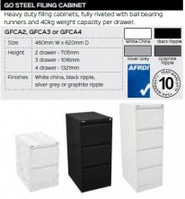 Go Steel Filing Cabinet Range And Specifications